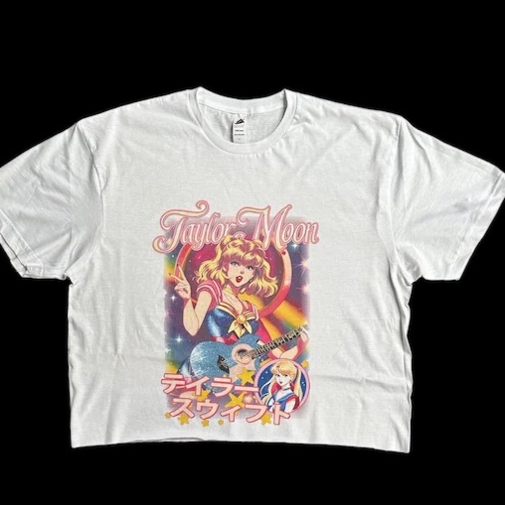 Taylor Moon cropped top t shirt